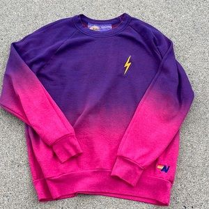 Aviator Nation crew neck tie-dye sweatshirt (M)